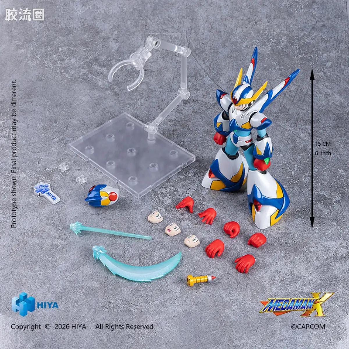 Hiya Toys/海雅 洛克人 《洛克人X》系列 艾克斯 猎鹰装甲版 - 图片