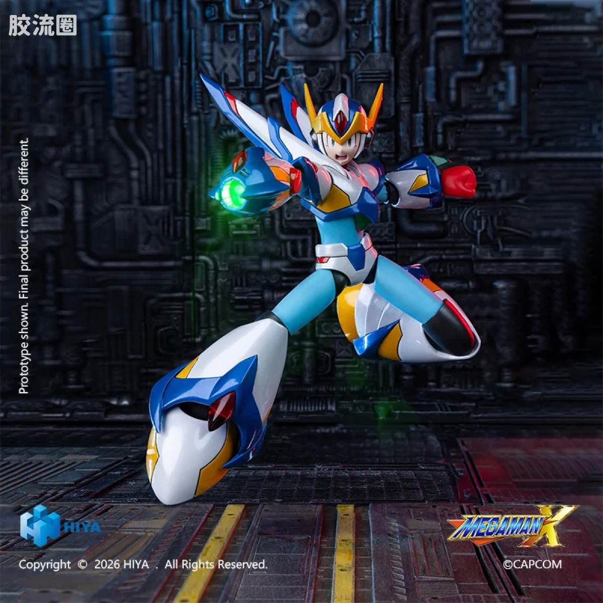 Hiya Toys/海雅 洛克人 《洛克人X》系列 艾克斯 猎鹰装甲版 - 图片