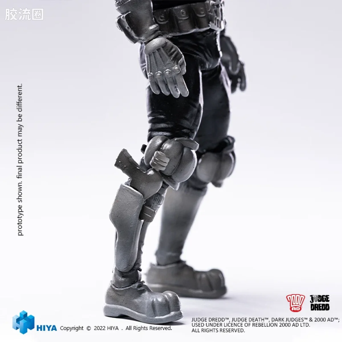Hiya Toys/海雅 漫画 特警判官2000AD 德雷德法官 黑白版 - 图片