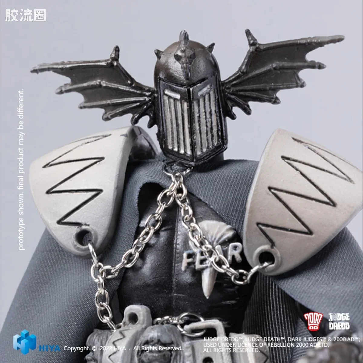 Hiya Toys/海雅 漫画 特警判官2000AD 恐惧判官 黑白版 - 图片