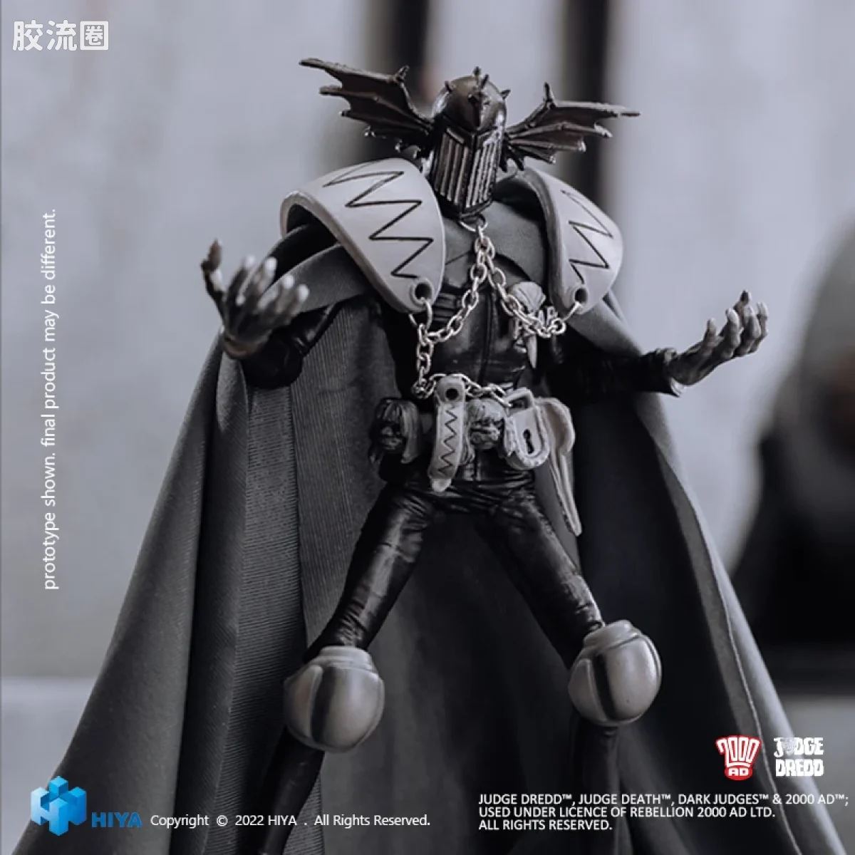 Hiya Toys/海雅 漫画 特警判官2000AD 恐惧判官 黑白版 - 图片