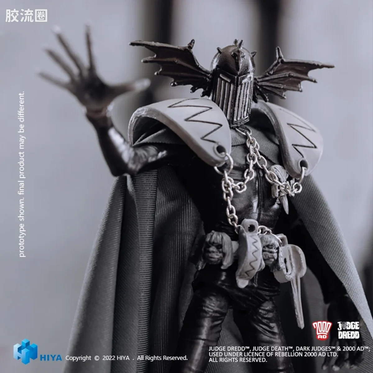 Hiya Toys/海雅 漫画 特警判官2000AD 恐惧判官 黑白版 - 图片