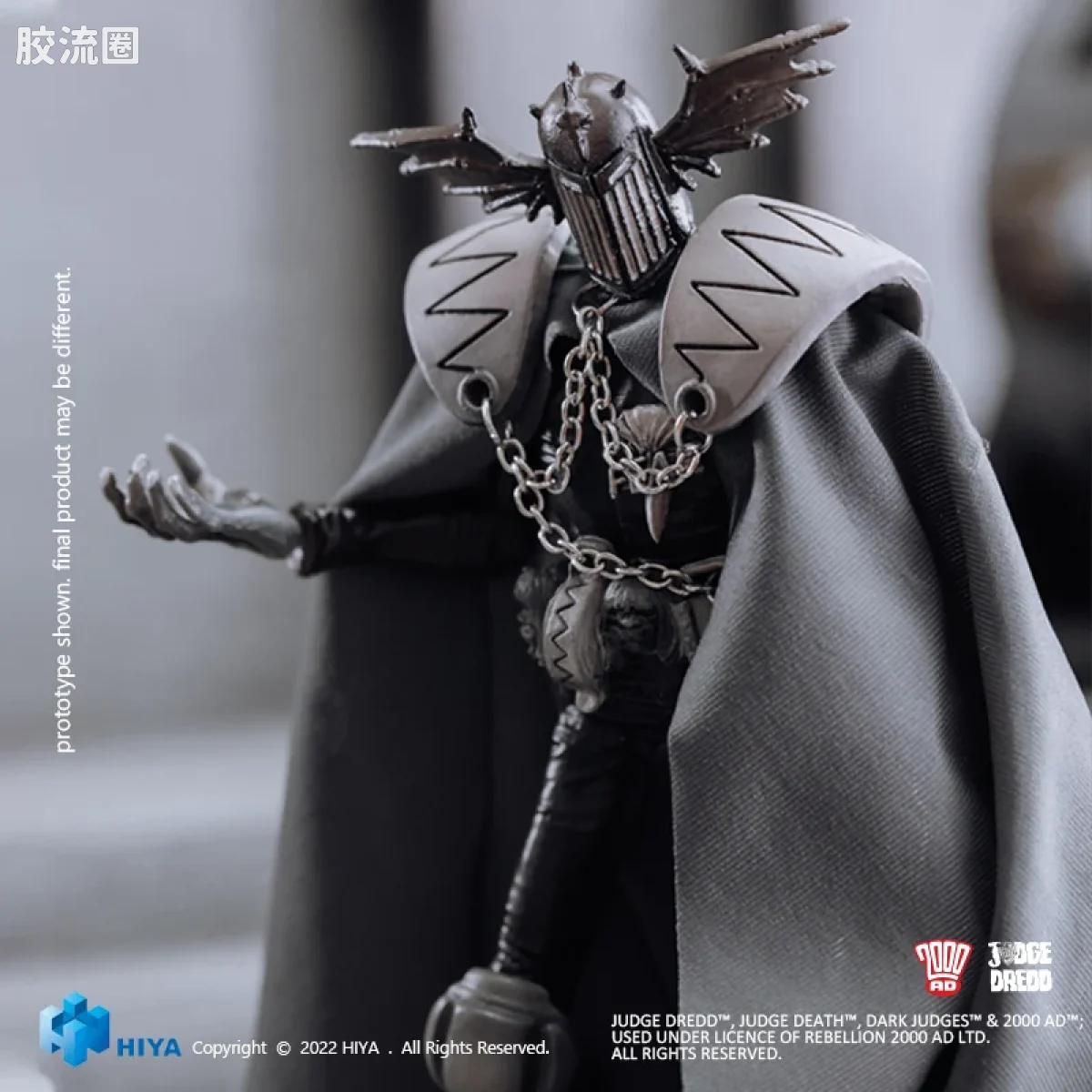 Hiya Toys/海雅 漫画 特警判官2000AD 恐惧判官 黑白版 - 图片