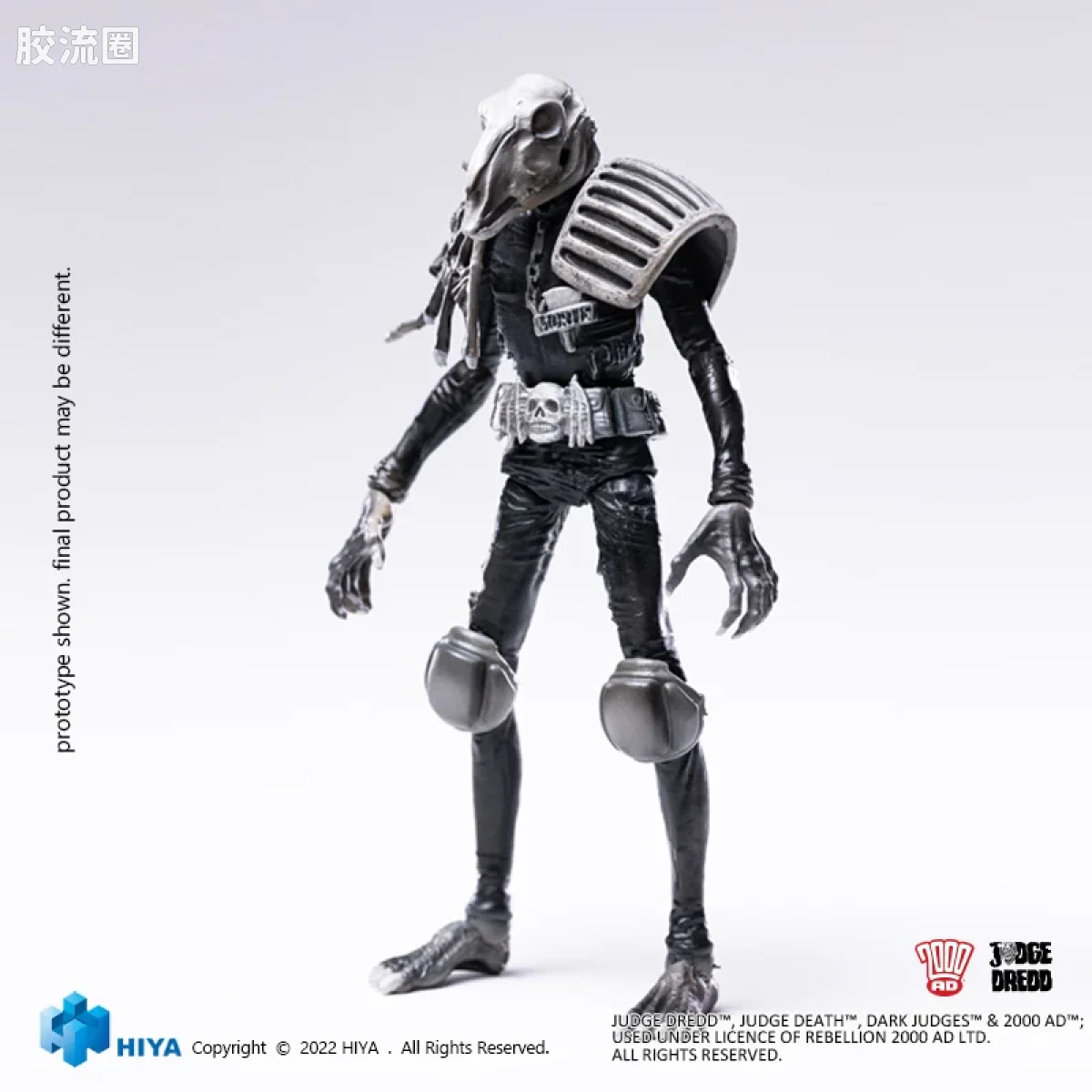 Hiya Toys/海雅 漫画 特警判官2000AD 尸灵判官 黑白版 - 图片