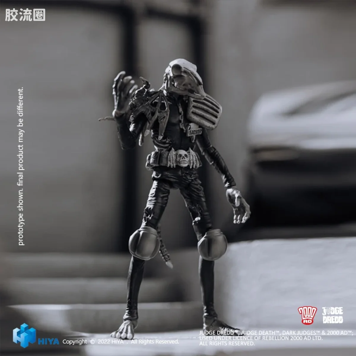 Hiya Toys/海雅 漫画 特警判官2000AD 尸灵判官 黑白版 - 图片