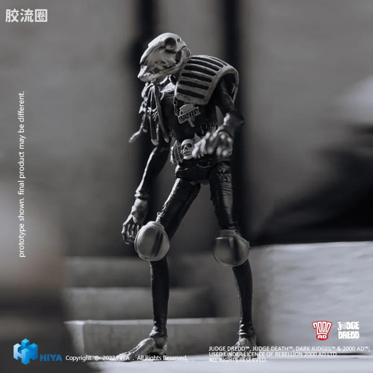 Hiya Toys/海雅 漫画 特警判官2000AD 尸灵判官 黑白版 - 图片