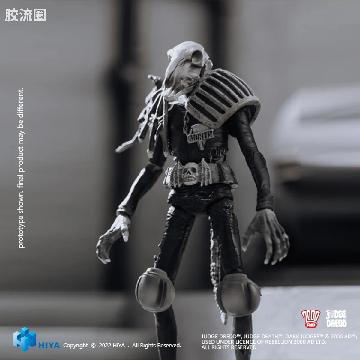 Hiya Toys/海雅 漫画 特警判官2000AD 尸灵判官 黑白版 - 图片