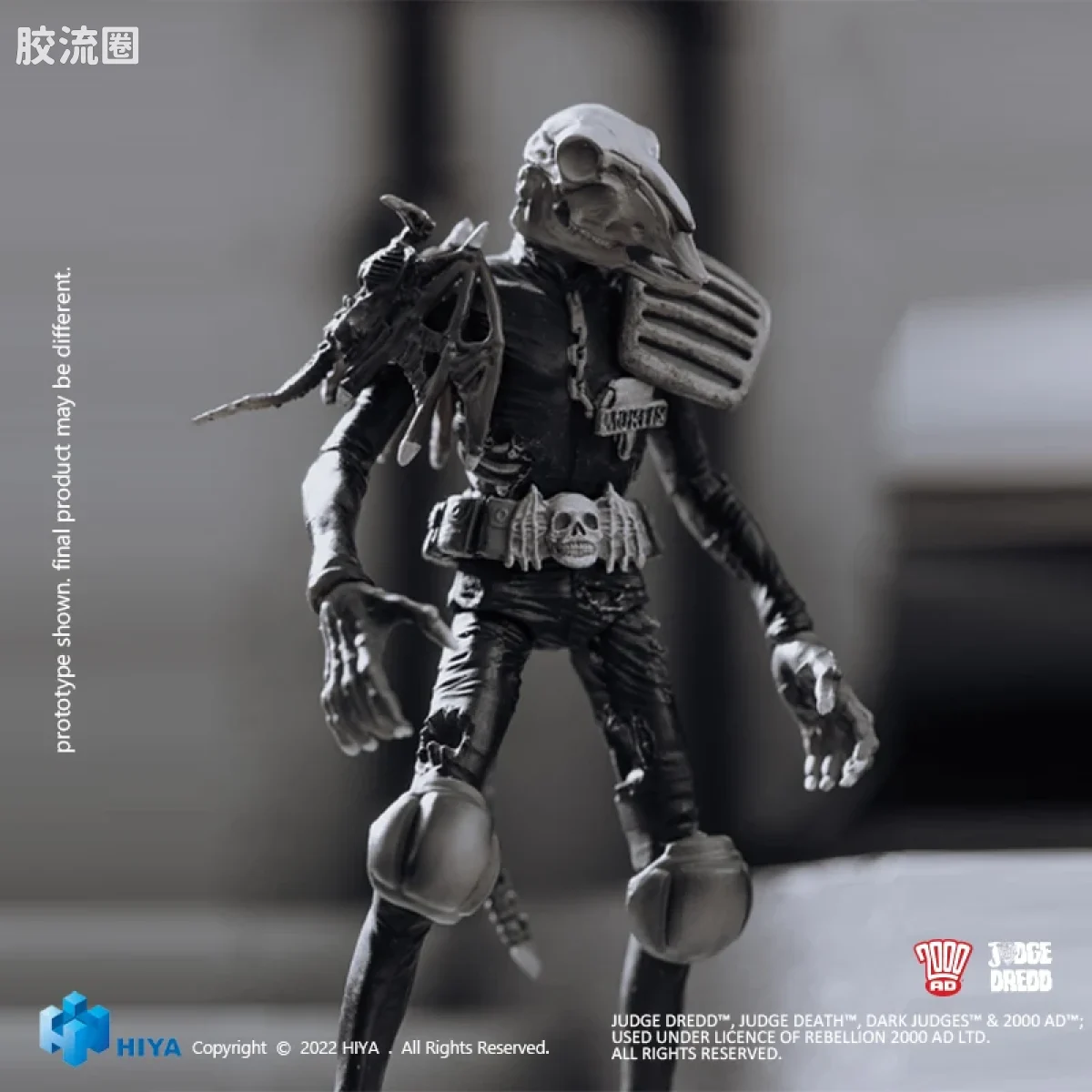 Hiya Toys/海雅 漫画 特警判官2000AD 尸灵判官 黑白版 - 图片