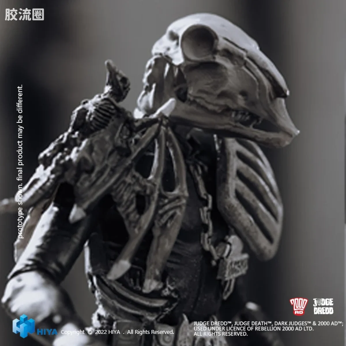 Hiya Toys/海雅 漫画 特警判官2000AD 尸灵判官 黑白版 - 图片