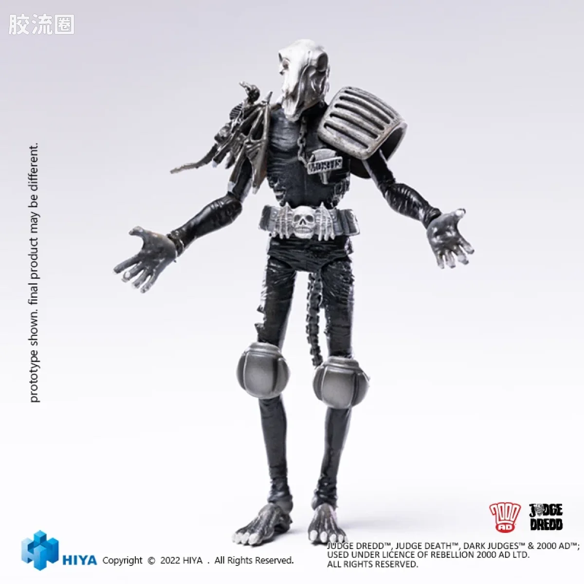 Hiya Toys/海雅 漫画 特警判官2000AD 尸灵判官 黑白版 - 图片