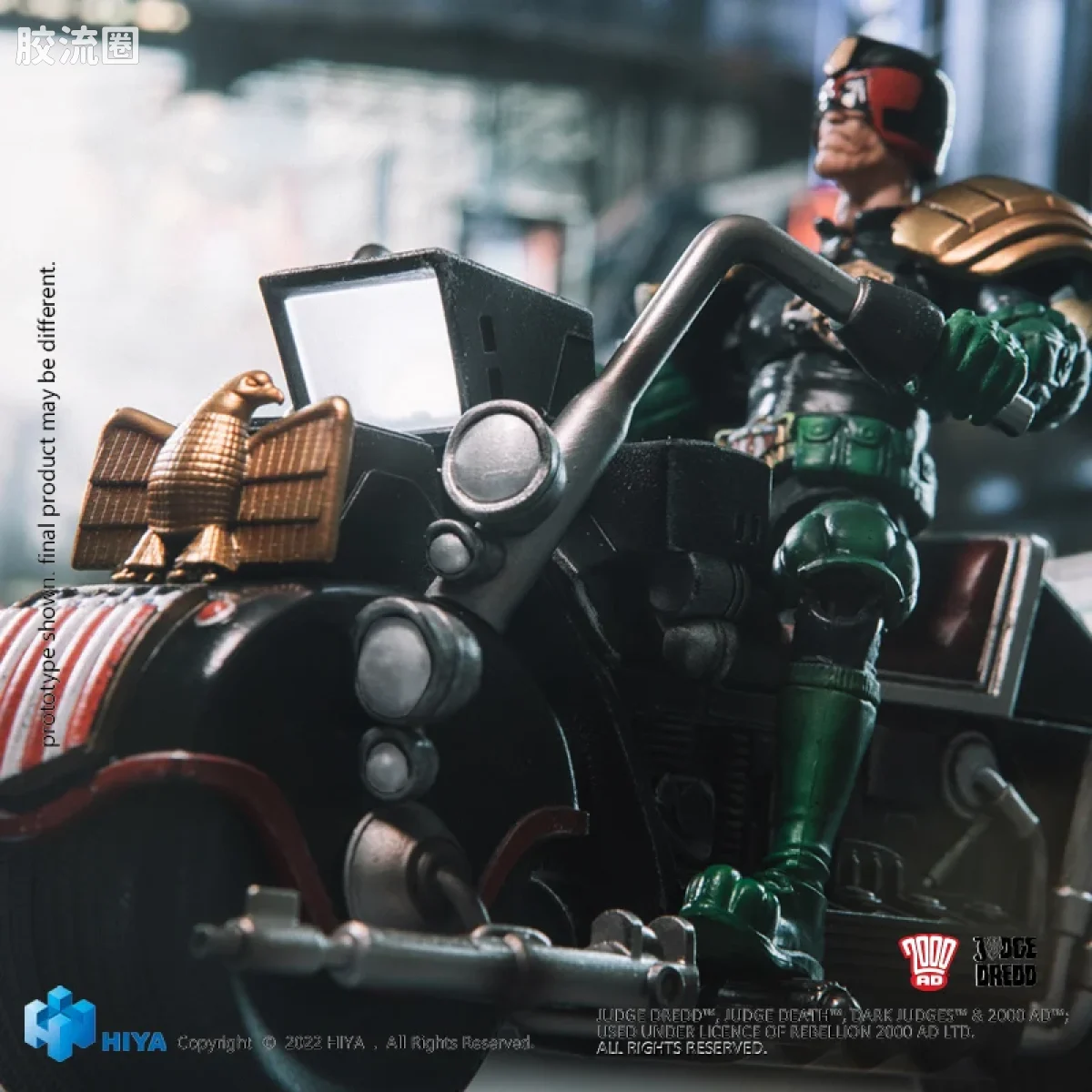 Hiya Toys/海雅 漫画 特警判官2000AD 德雷德&法王机车 - 图片