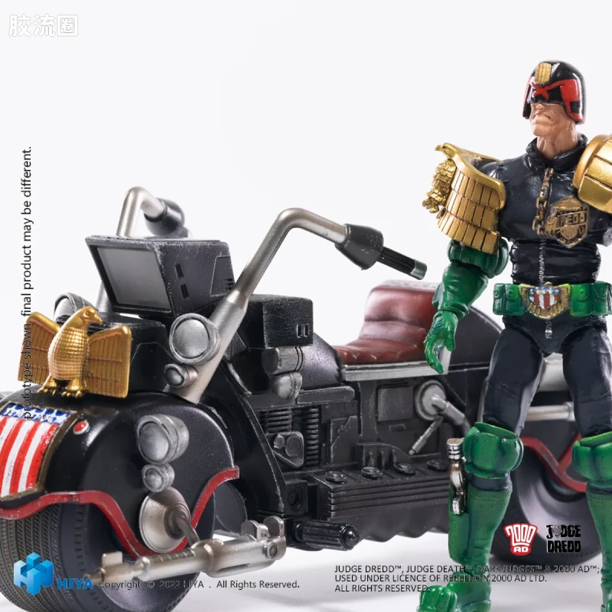 Hiya Toys/海雅 漫画 特警判官2000AD 德雷德&法王机车 - 图片