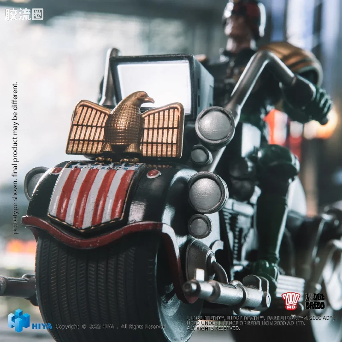 Hiya Toys/海雅 漫画 特警判官2000AD 德雷德&法王机车 - 图片