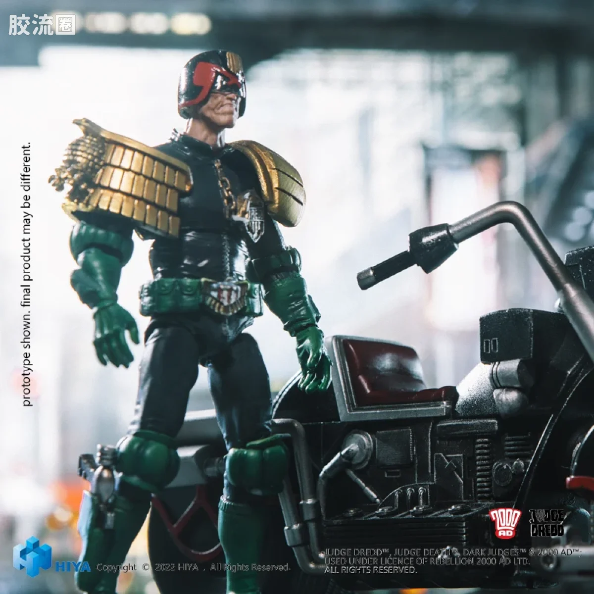 Hiya Toys/海雅 漫画 特警判官2000AD 德雷德&法王机车 - 图片