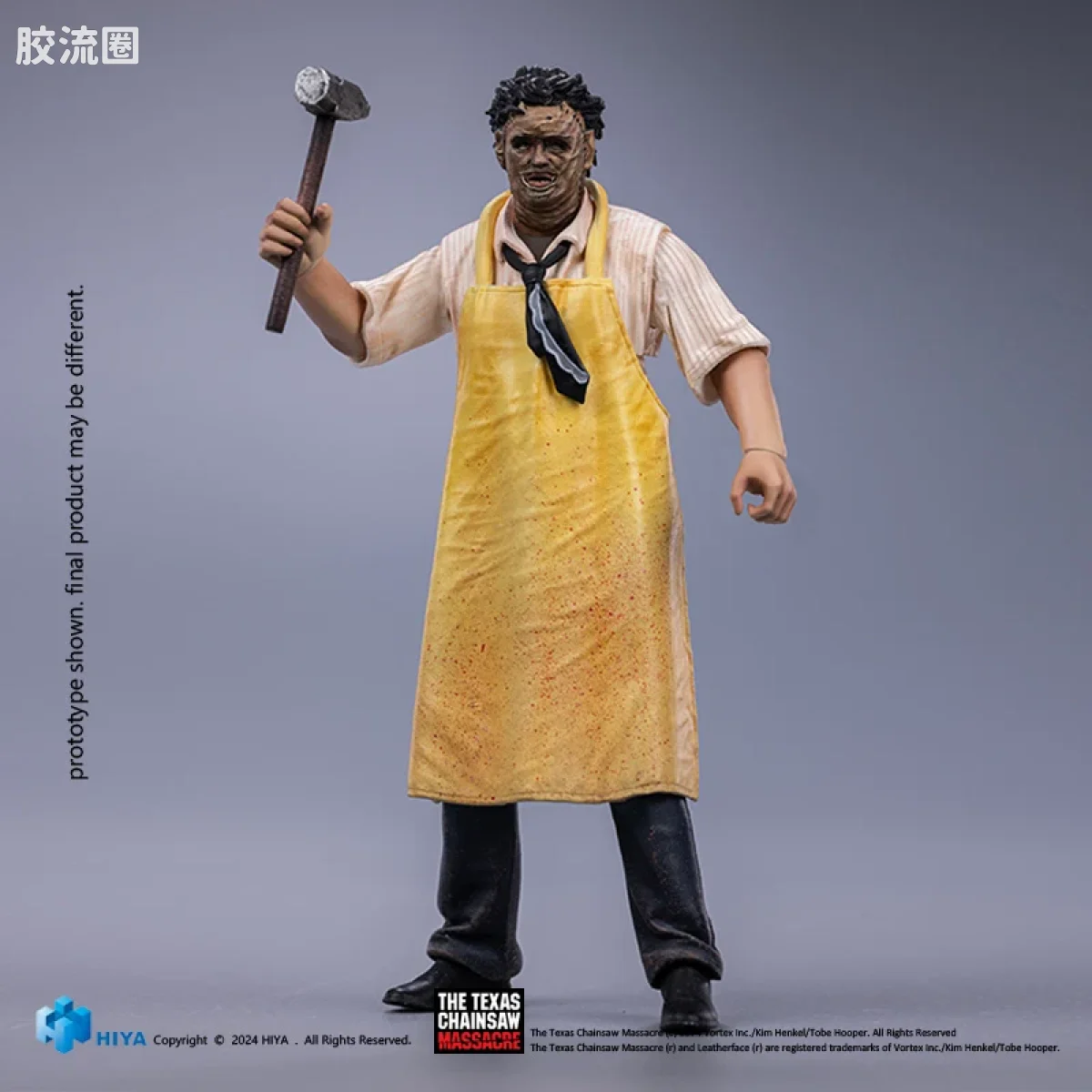 Hiya Toys/海雅 电影系列 《德州电锯杀人狂》（1974）皮脸 - 杀戮面具标准版 - 图片