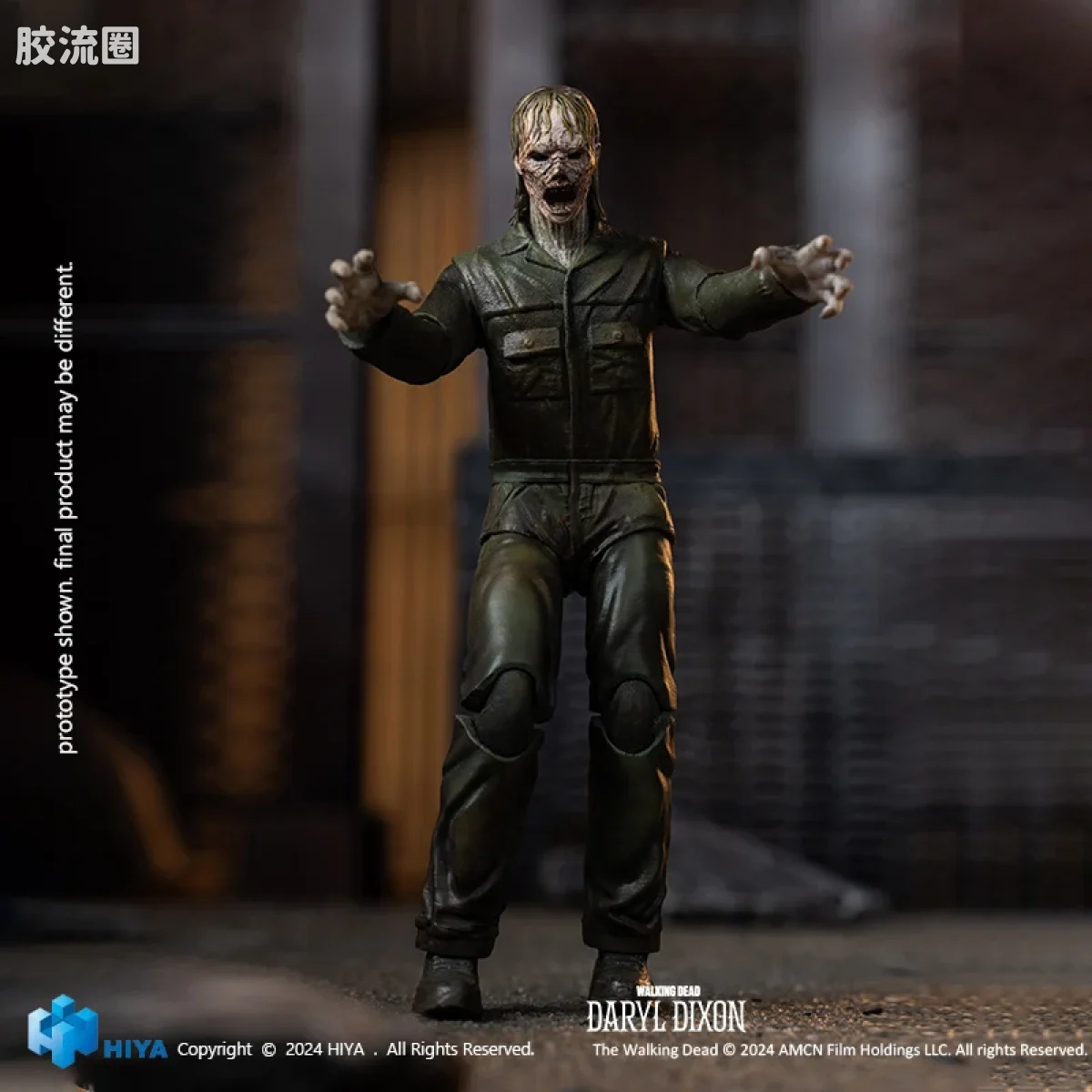 Hiya Toys/海雅 1/18 行尸走肉：活着的人 达里尔·迪克森 黑眼行尸 - 图片