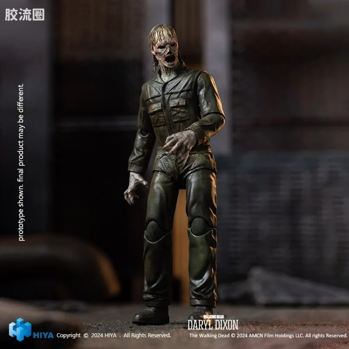 Hiya Toys/海雅 1/18 行尸走肉：活着的人 达里尔·迪克森 黑眼行尸 - 图片