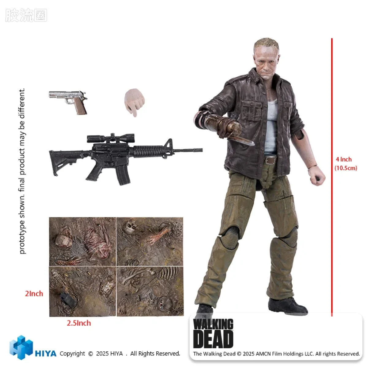 Hiya Toys/海雅 1/18 行尸走肉：活着的人 莫尔 - 图片