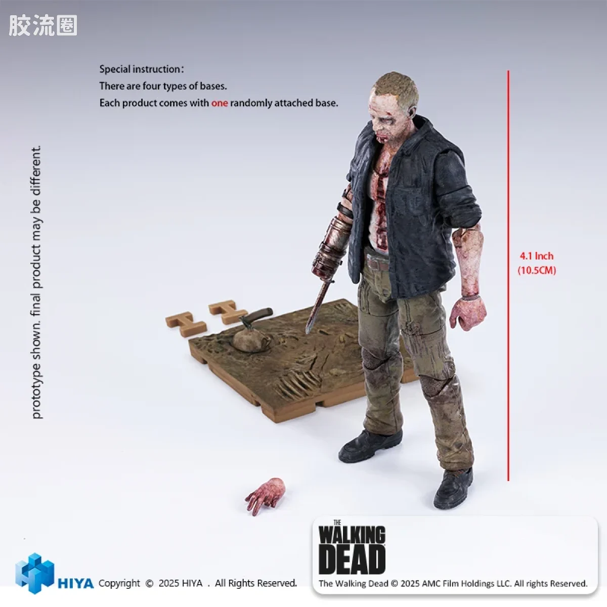 Hiya Toys/海雅 1/18 行尸走肉：活着的人 莫尔 行尸版 - 图片