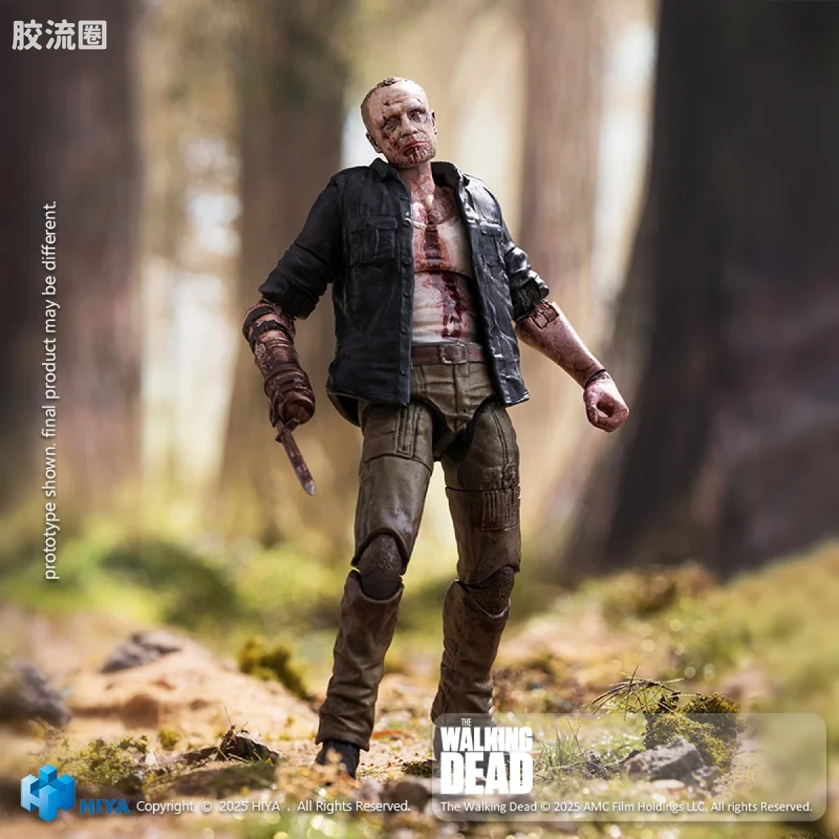 Hiya Toys/海雅 1/18 行尸走肉：活着的人 莫尔 行尸版 - 图片