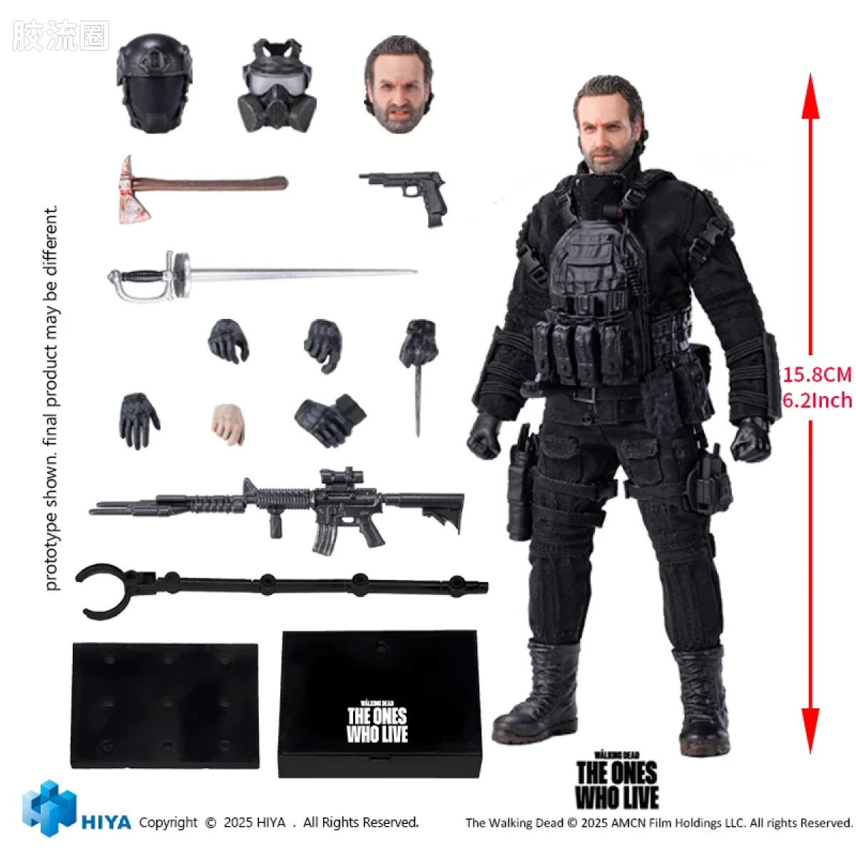 Hiya Toys/海雅 1/12 行尸走肉系列 瑞克 - 图片