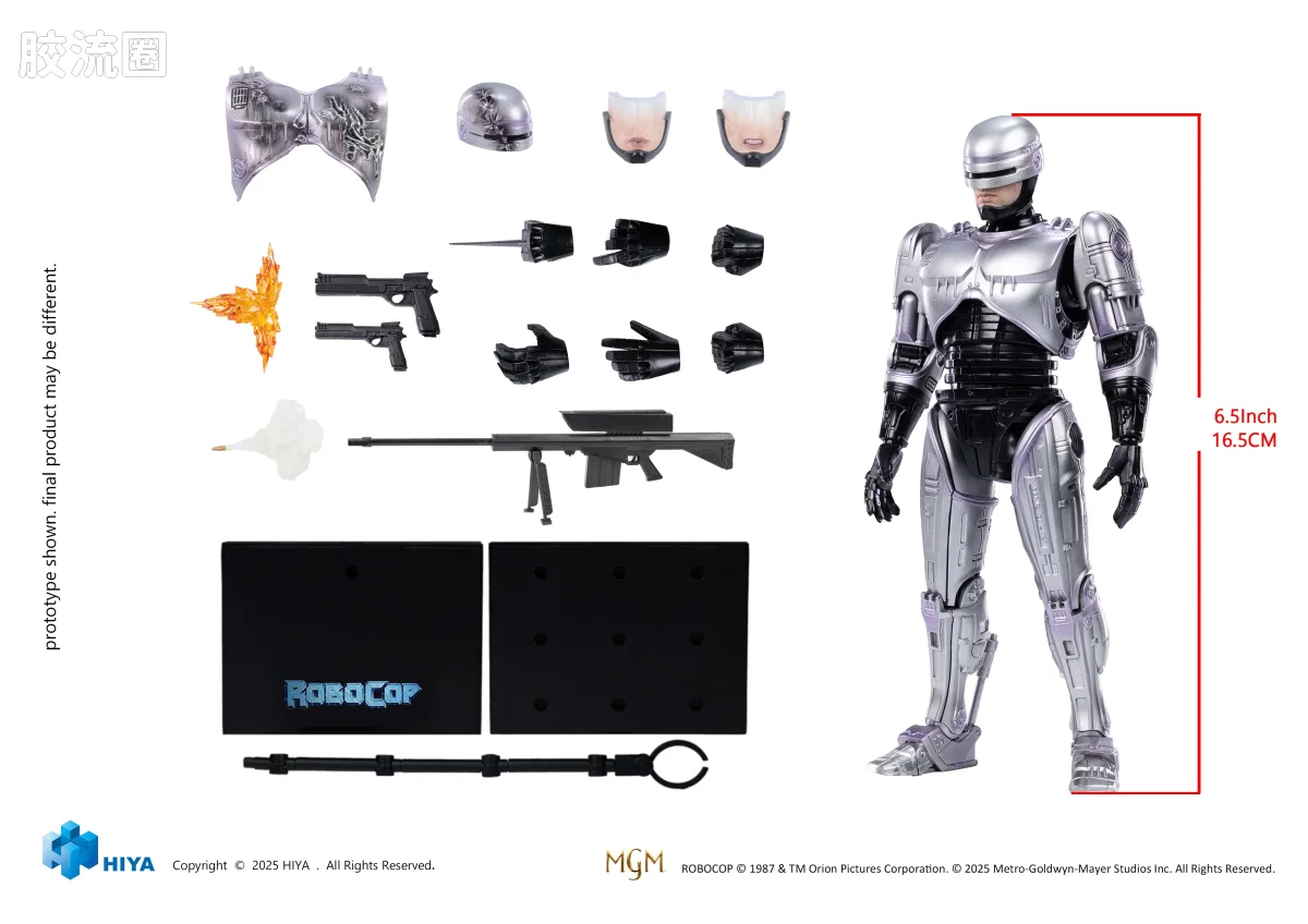 Hiya Toys/海雅 1/12 电影 机械战警系列 35周年电影 机器战警 机器战警 - 图片
