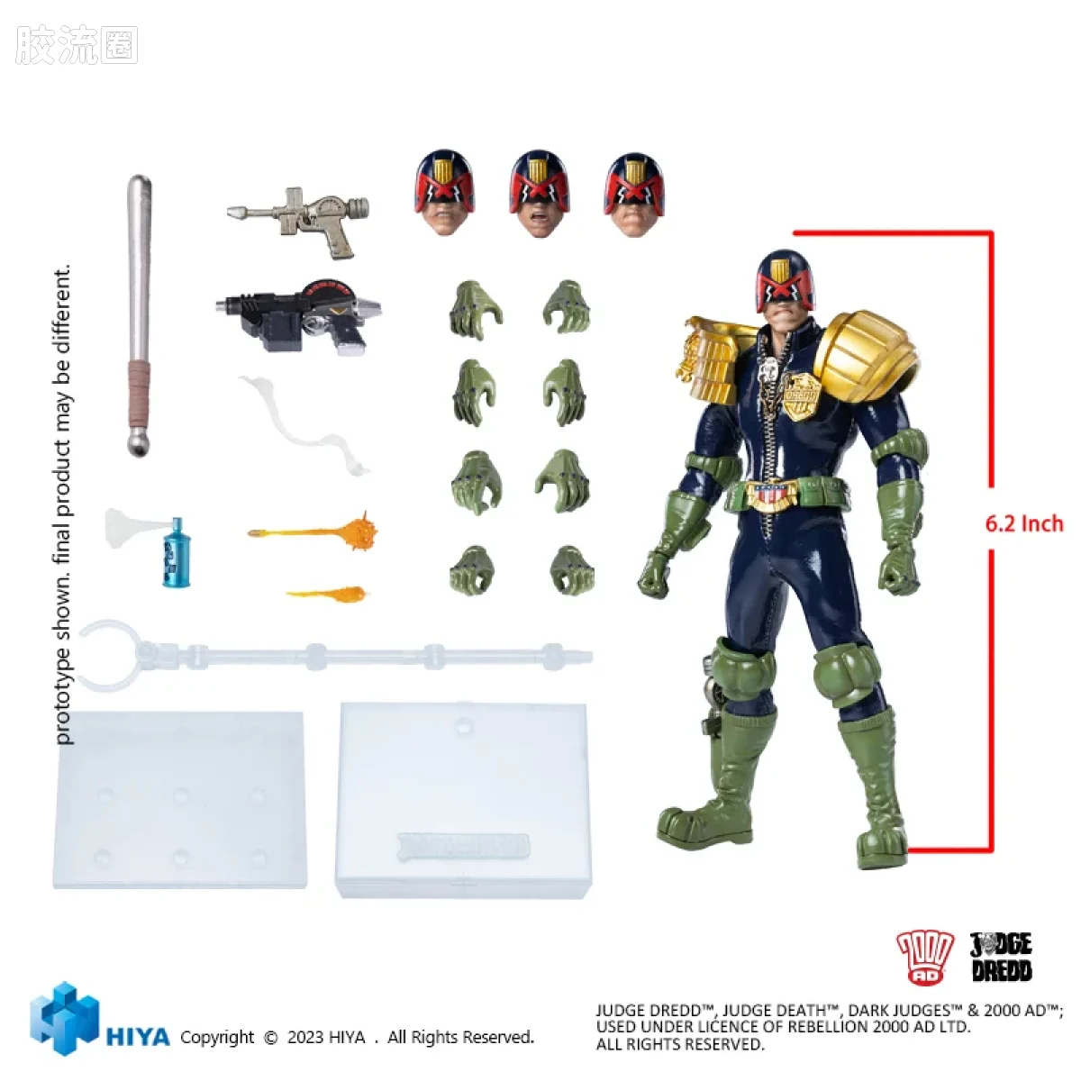 Hiya Toys/海雅 漫画 特警判官2000AD 1/12 判官德雷德 - 图片