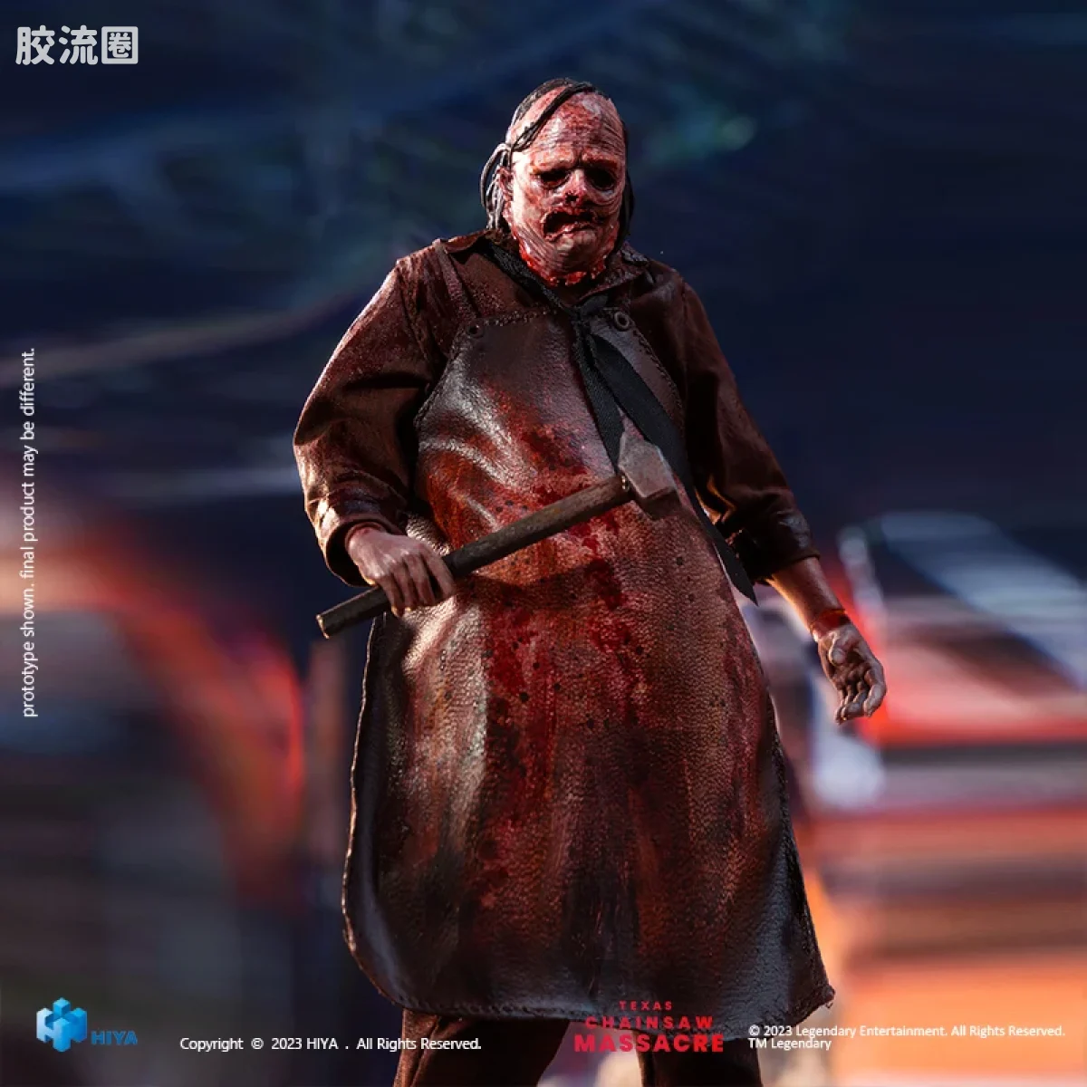Hiya Toys/海雅 电影系列 德州电锯杀人狂(2022年) 皮脸 屠杀版 - 图片