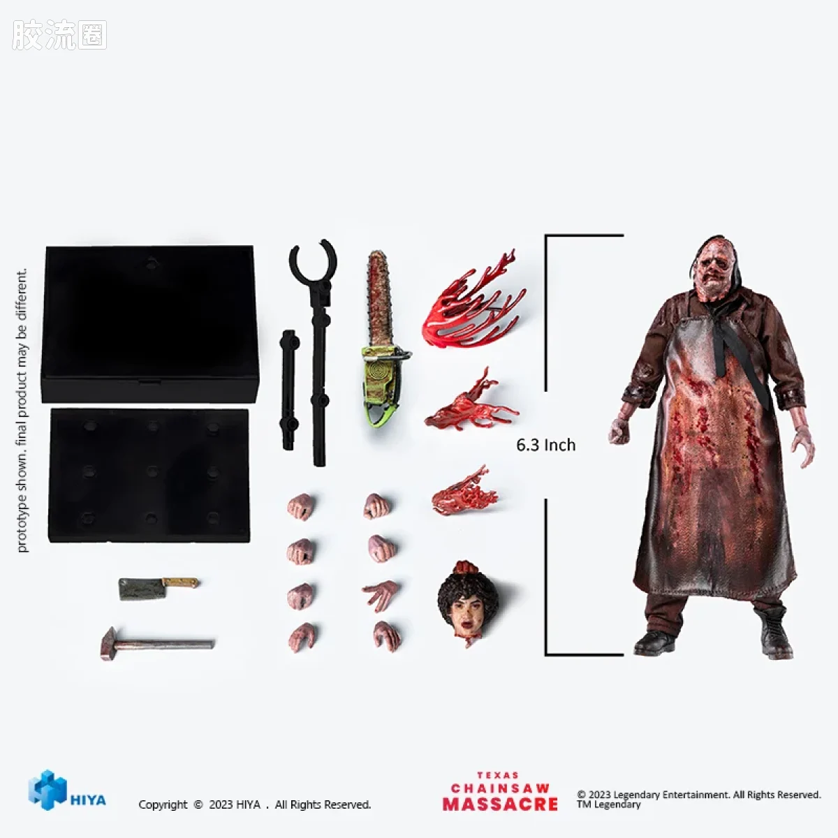 Hiya Toys/海雅 电影系列 德州电锯杀人狂(2022年) 皮脸 屠杀版 - 图片