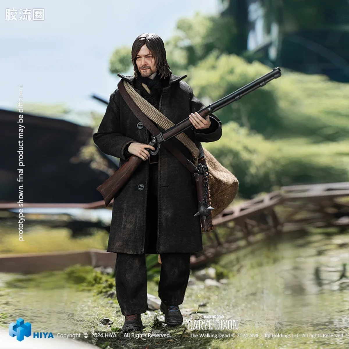 Hiya Toys/海雅 1/12 行尸走肉系列 行尸走肉 达里尔·迪克森 达里尔 - 图片