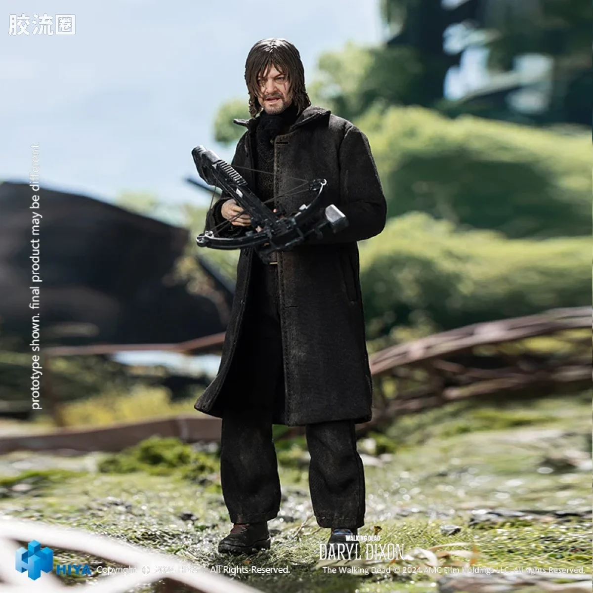 Hiya Toys/海雅 1/12 行尸走肉系列 行尸走肉 达里尔·迪克森 达里尔 - 图片