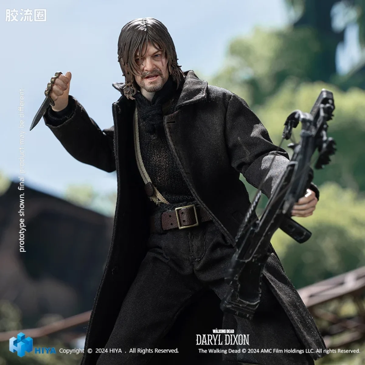 Hiya Toys/海雅 1/12 行尸走肉系列 行尸走肉 达里尔·迪克森 达里尔 - 图片