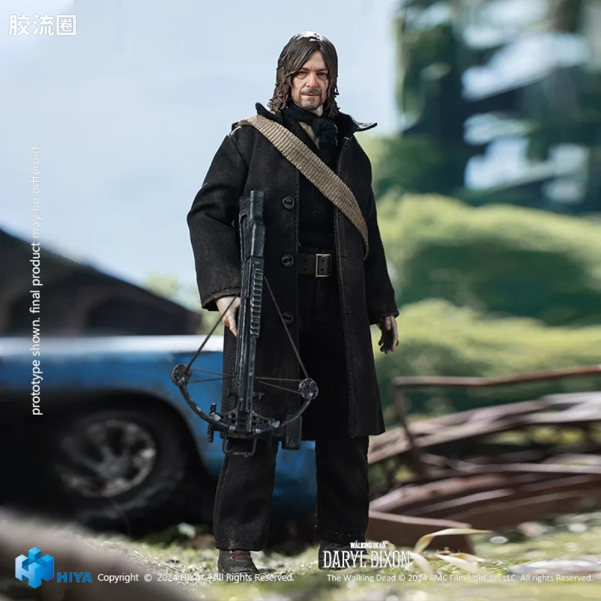 Hiya Toys/海雅 1/12 行尸走肉系列 行尸走肉 达里尔·迪克森 达里尔 - 图片