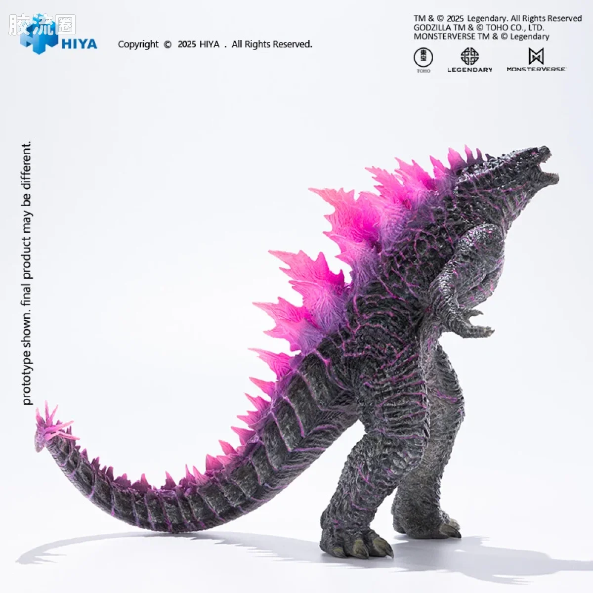 Hiya Toys/海雅 STYLIST/造型家系列 《哥斯拉大战金刚：新帝国》哥斯拉进化版 半透明版 - 图片