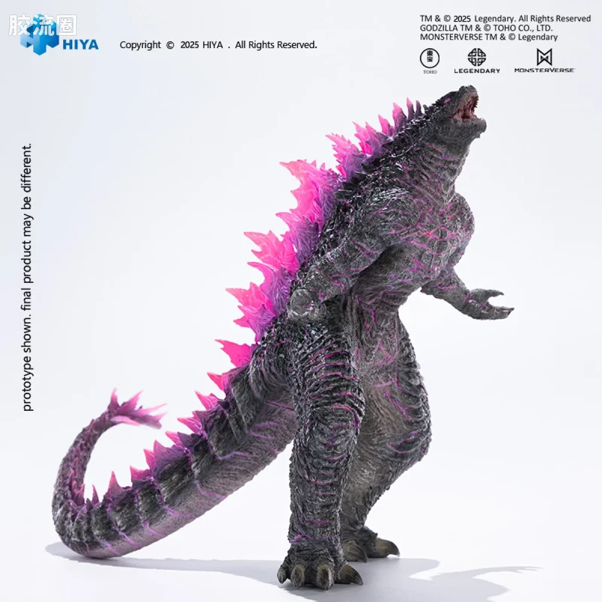 Hiya Toys/海雅 STYLIST/造型家系列 《哥斯拉大战金刚：新帝国》哥斯拉进化版 半透明版 - 图片