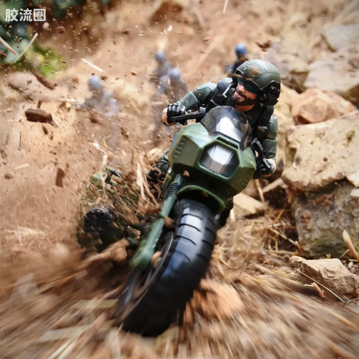 孩之宝 特种部队系列 特种部队 特别任务：眼镜蛇岛 机密系列 布瑞克与RAM-摩托车 - 图片