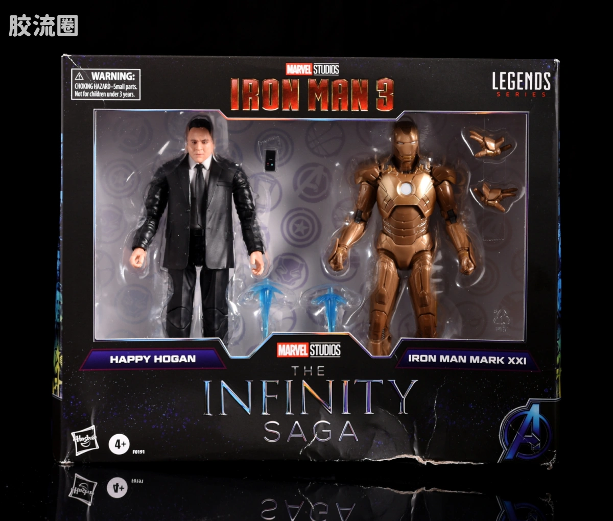 Marvel Legends/漫威传奇 可动人偶系列 漫威:无限传奇系列 电影 钢铁侠3 哈皮&钢铁侠mk21双人套 - 图片