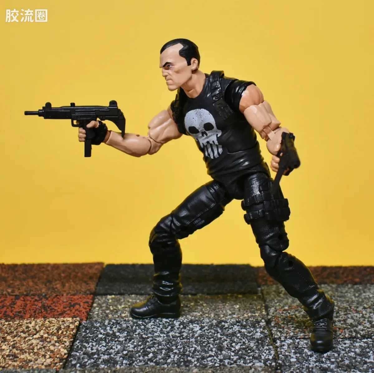 Marvel Legends/漫威传奇 可动人偶系列 人与载具 惩罚者与摩托车 - 图片