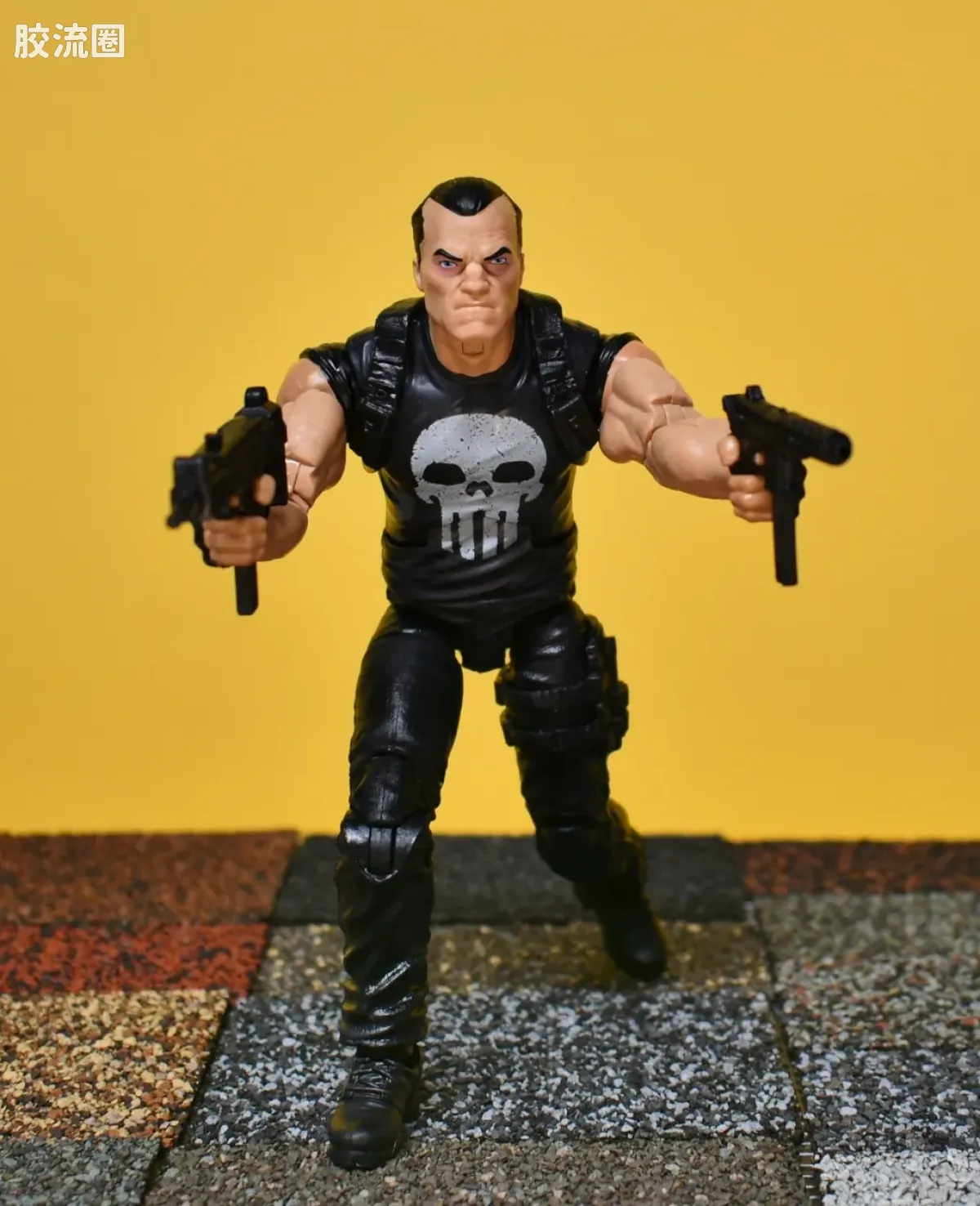 Marvel Legends/漫威传奇 可动人偶系列 人与载具 惩罚者与摩托车 - 图片