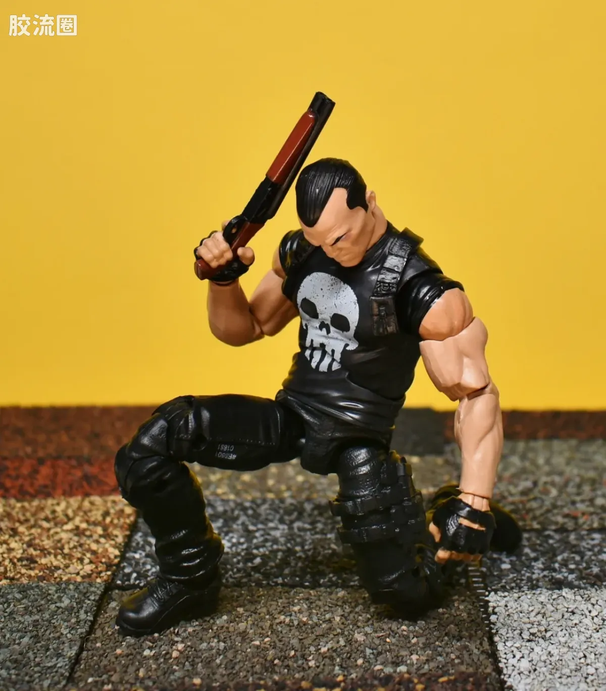 Marvel Legends/漫威传奇 可动人偶系列 人与载具 惩罚者与摩托车 - 图片