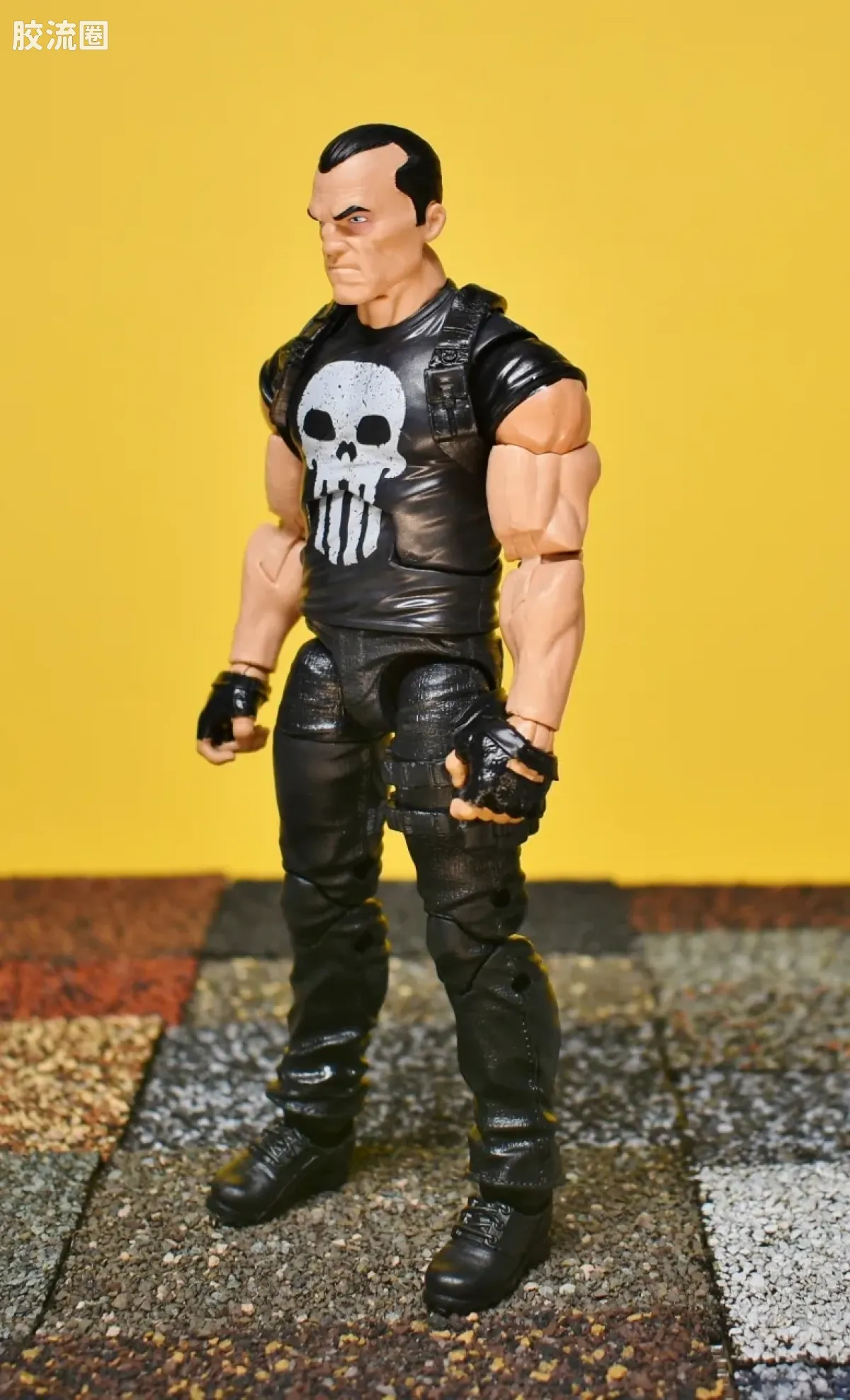 Marvel Legends/漫威传奇 可动人偶系列 人与载具 惩罚者与摩托车 - 图片