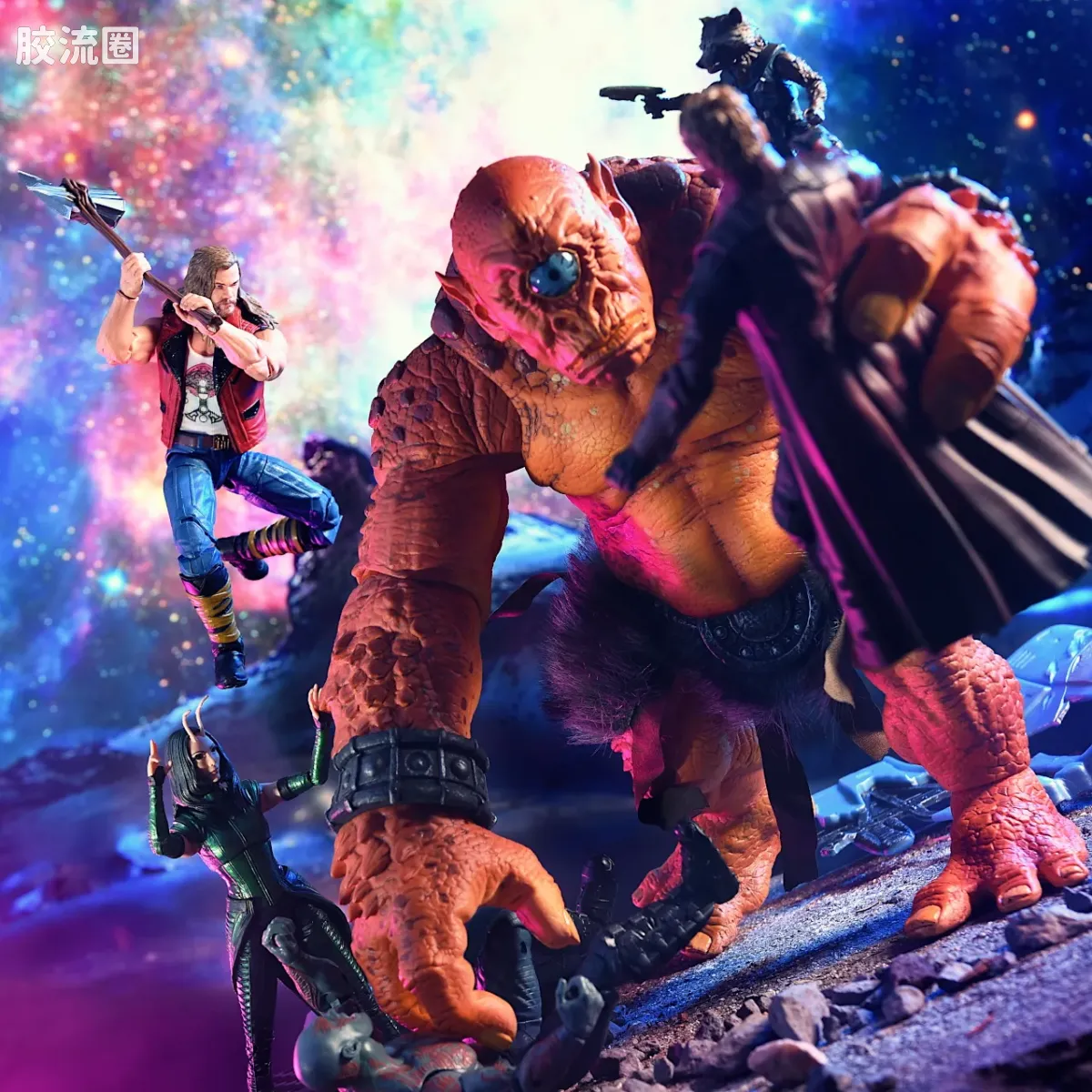 Marvel Legends/漫威传奇 可动人偶系列 电影 雷神4 寇格(维京装备)系列 劫掠者雷神 - 图片