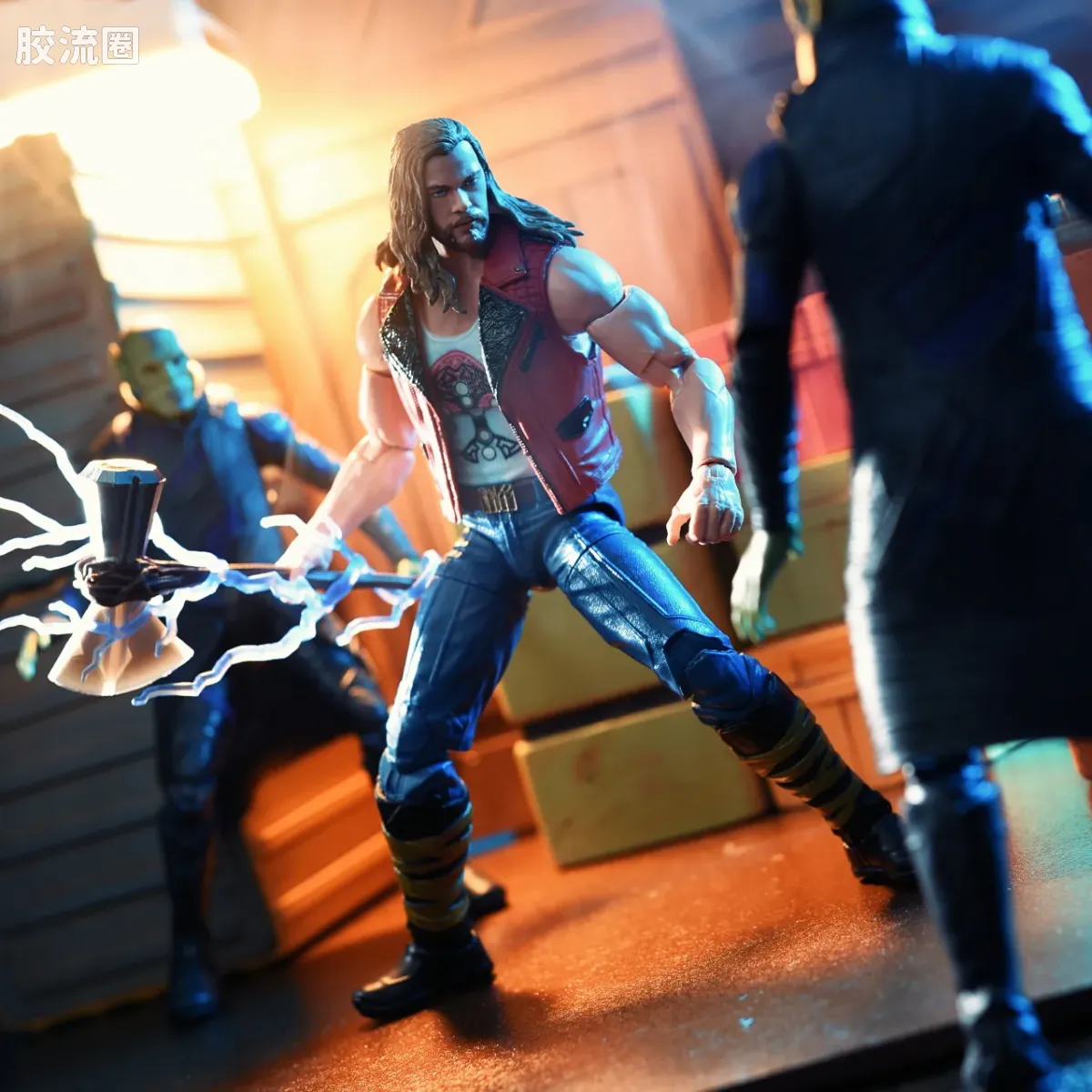 Marvel Legends/漫威传奇 可动人偶系列 电影 雷神4 寇格(维京装备)系列 劫掠者雷神 - 图片