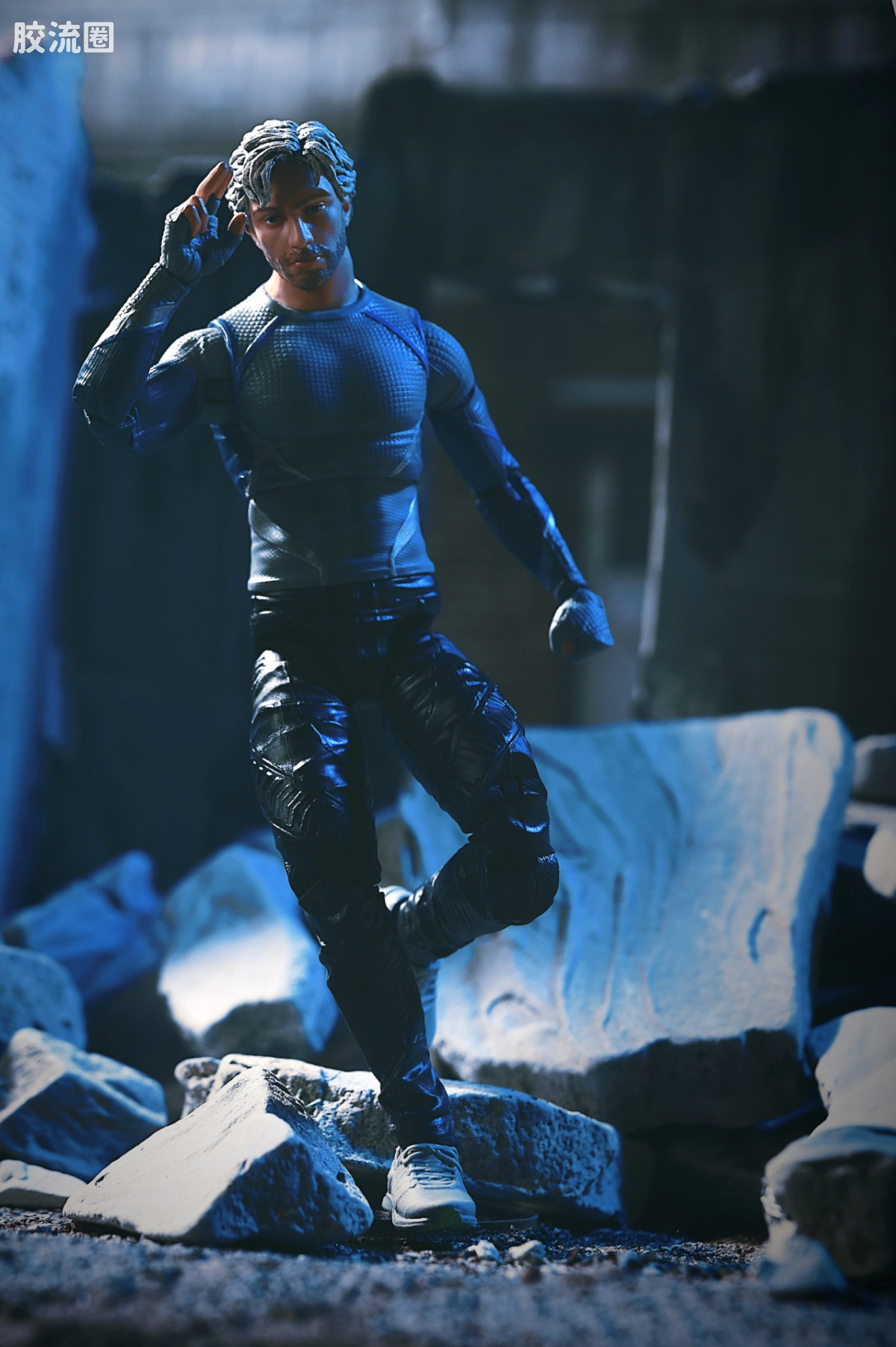 Marvel Legends/漫威传奇 可动人偶系列 漫威:无限传奇系列 电影 复联2 快银 - 图片