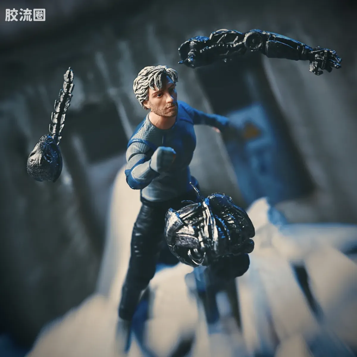 Marvel Legends/漫威传奇 可动人偶系列 漫威:无限传奇系列 电影 复联2 快银 - 图片