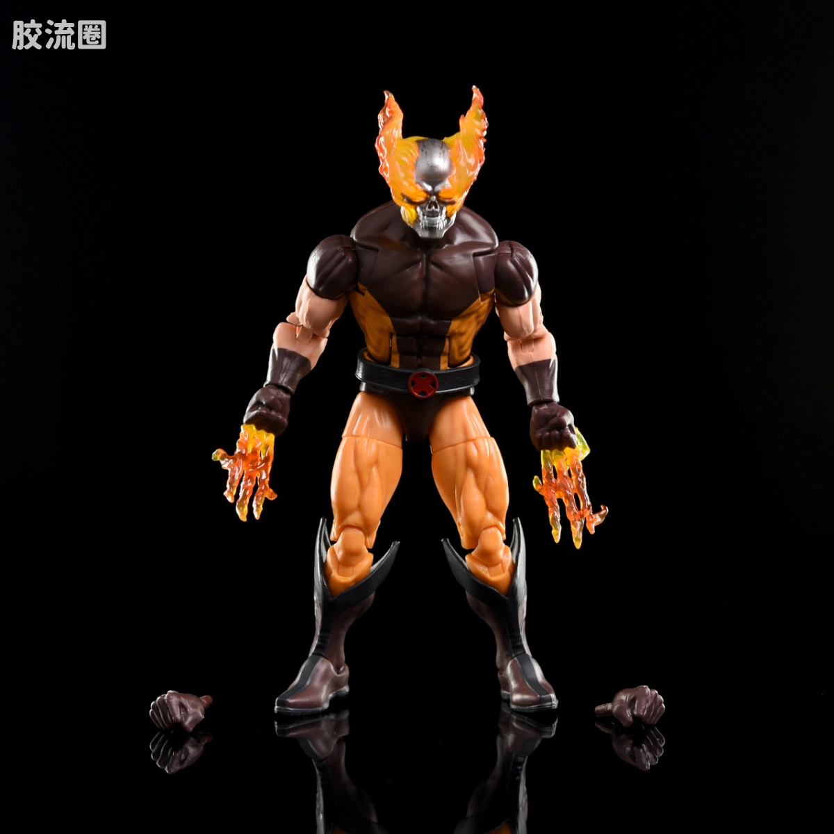 Marvel Legends/漫威传奇 可动人偶系列 黑心套 地狱狼（恶灵金刚狼） - 图片