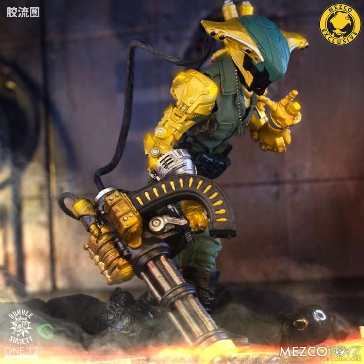 Mezco one-12系列 1/12 Rumble Society集体系列  Hawk P-40 狂怒嚎叫版