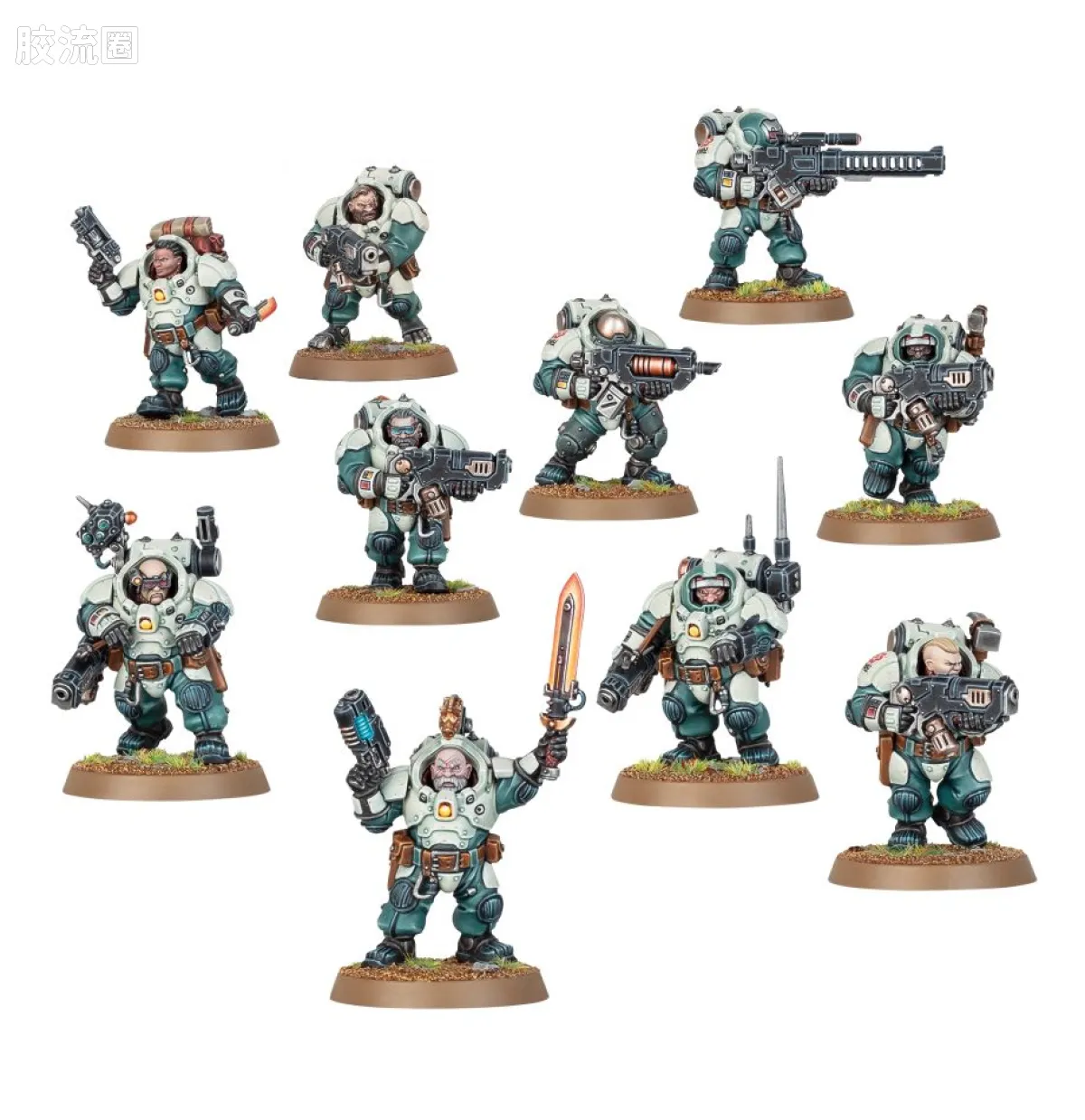 战锤40K Leagues of Votann/Squats 沃坦联盟/短人 9版 炉心战士 - 图片