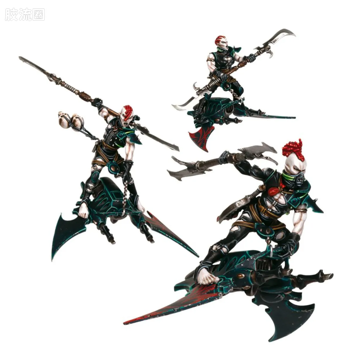 战锤40K Drukhari 黑暗灵族 5版 滑板暴徒 - 图片