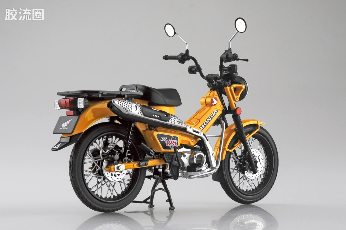 青岛社成品车系列 1/12 成品摩托车 本田 CT125 猎人幼兽 （ 姜黄） - 图片